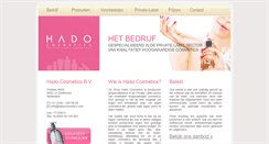 Desktop Screenshot of hadocosmetics.com