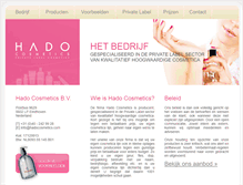 Tablet Screenshot of hadocosmetics.com